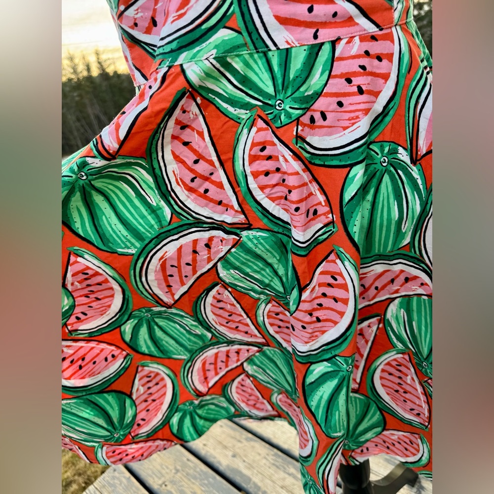 Hell Bunny Watermelon Print Midi Dress - Picture 7 of 17